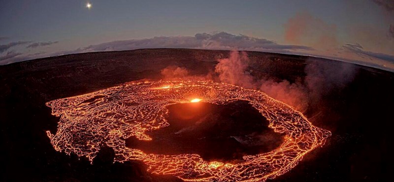 látványos videón és képeken, ahogy újra kitört a kilauea vulkán